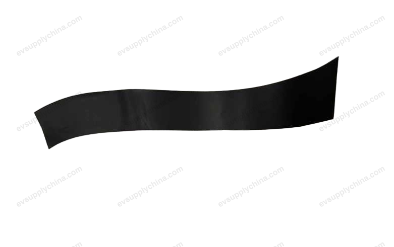 Blackout film on the left front door A-pillar