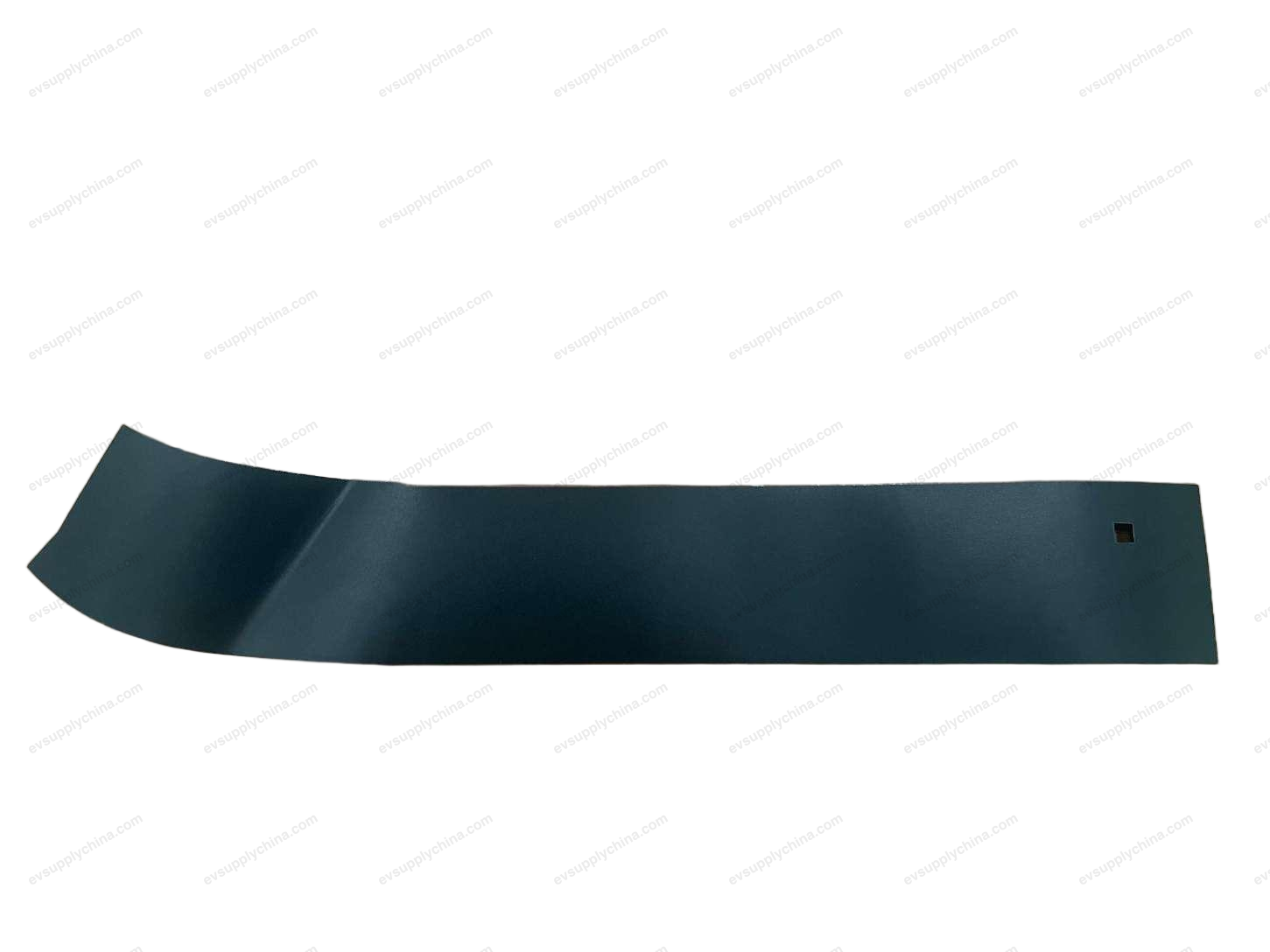 Blackout film on the right rear door and window frame