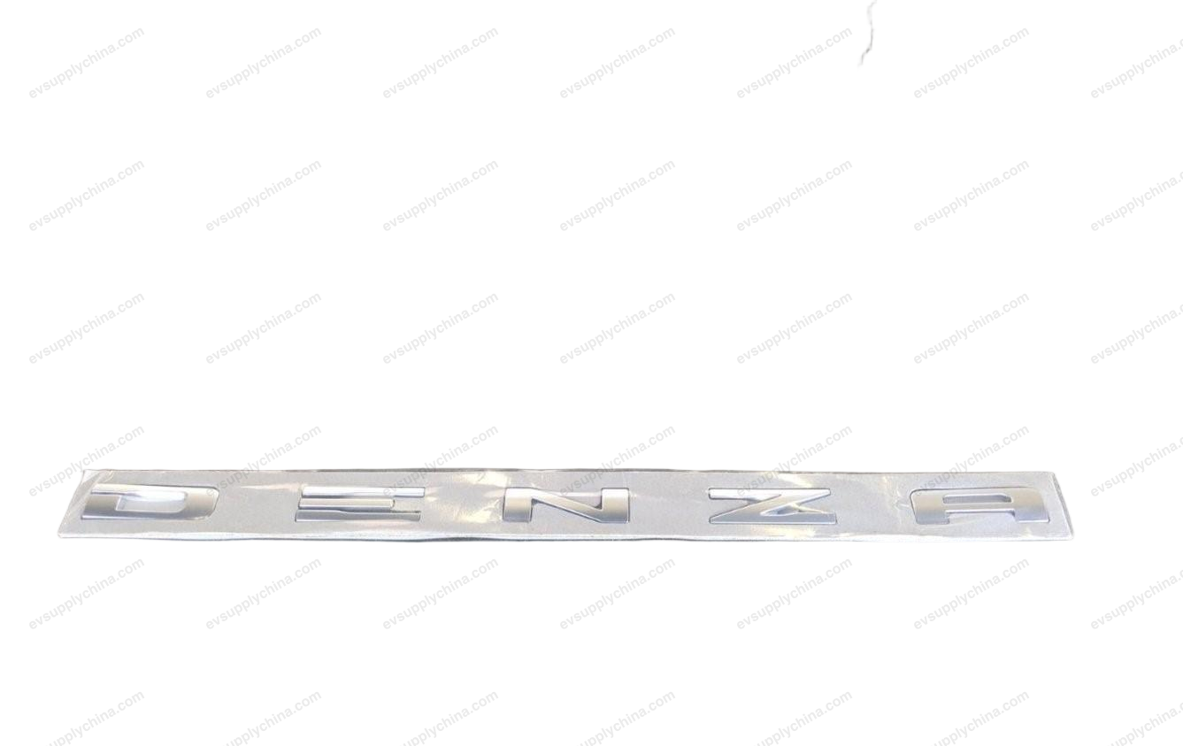 DENZA logo assembly