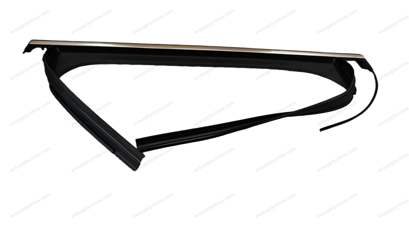 Left rear door groove assembly