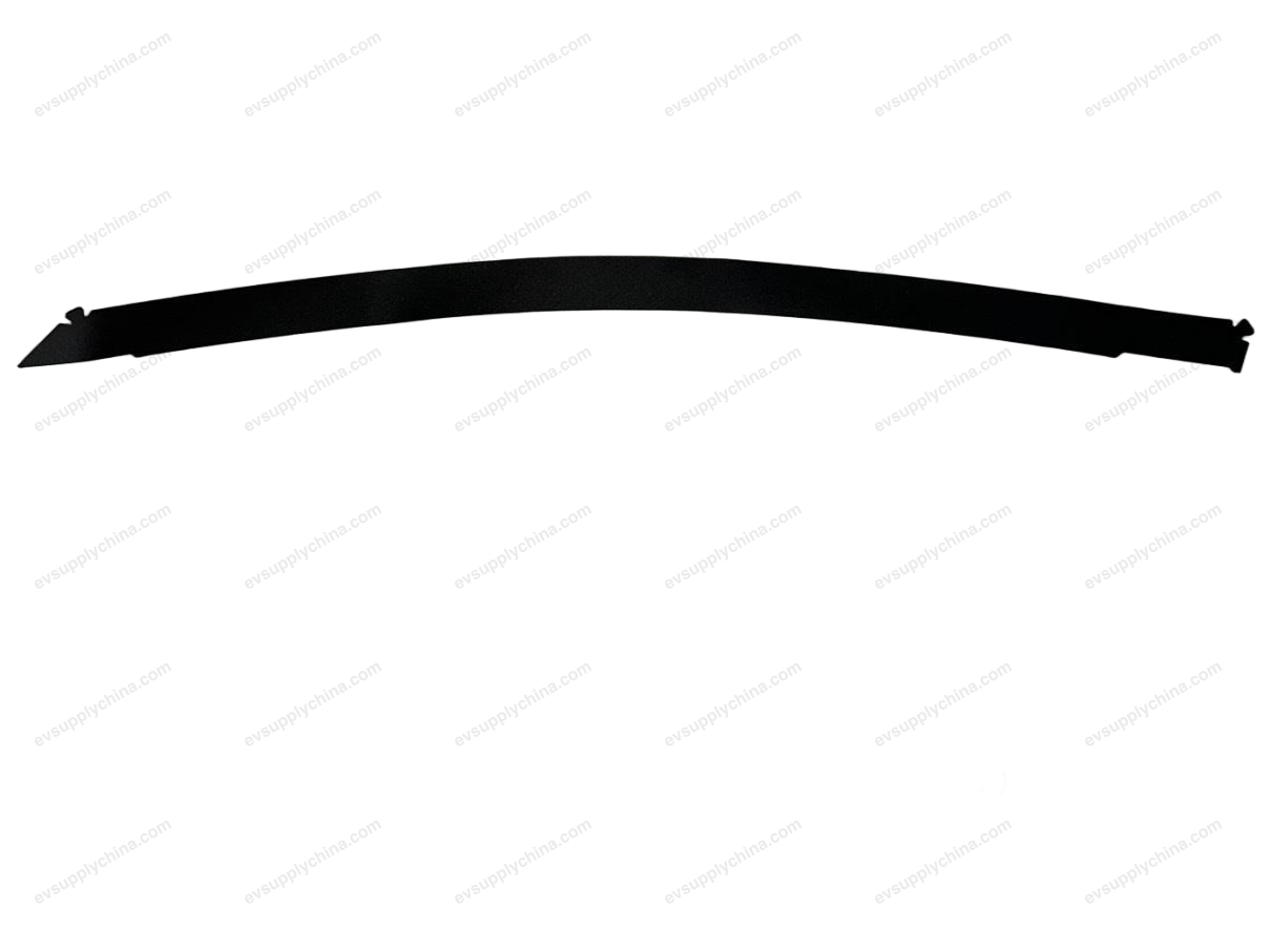 Blackout film on the left front door and window frame