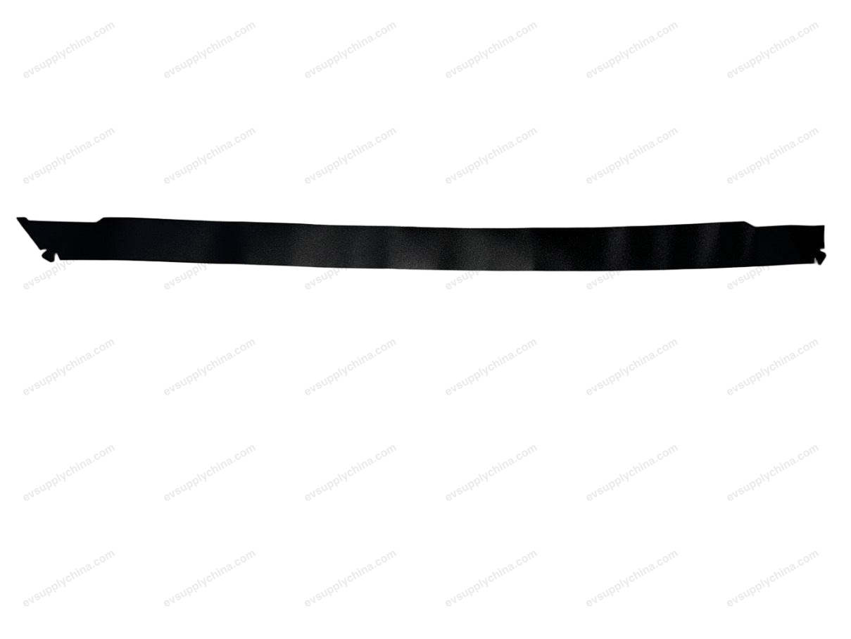 Blackout film on the left rear door and window frame
