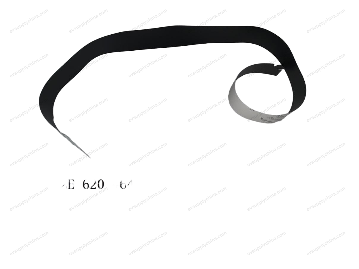 Blackout film on the right rear door and window frame