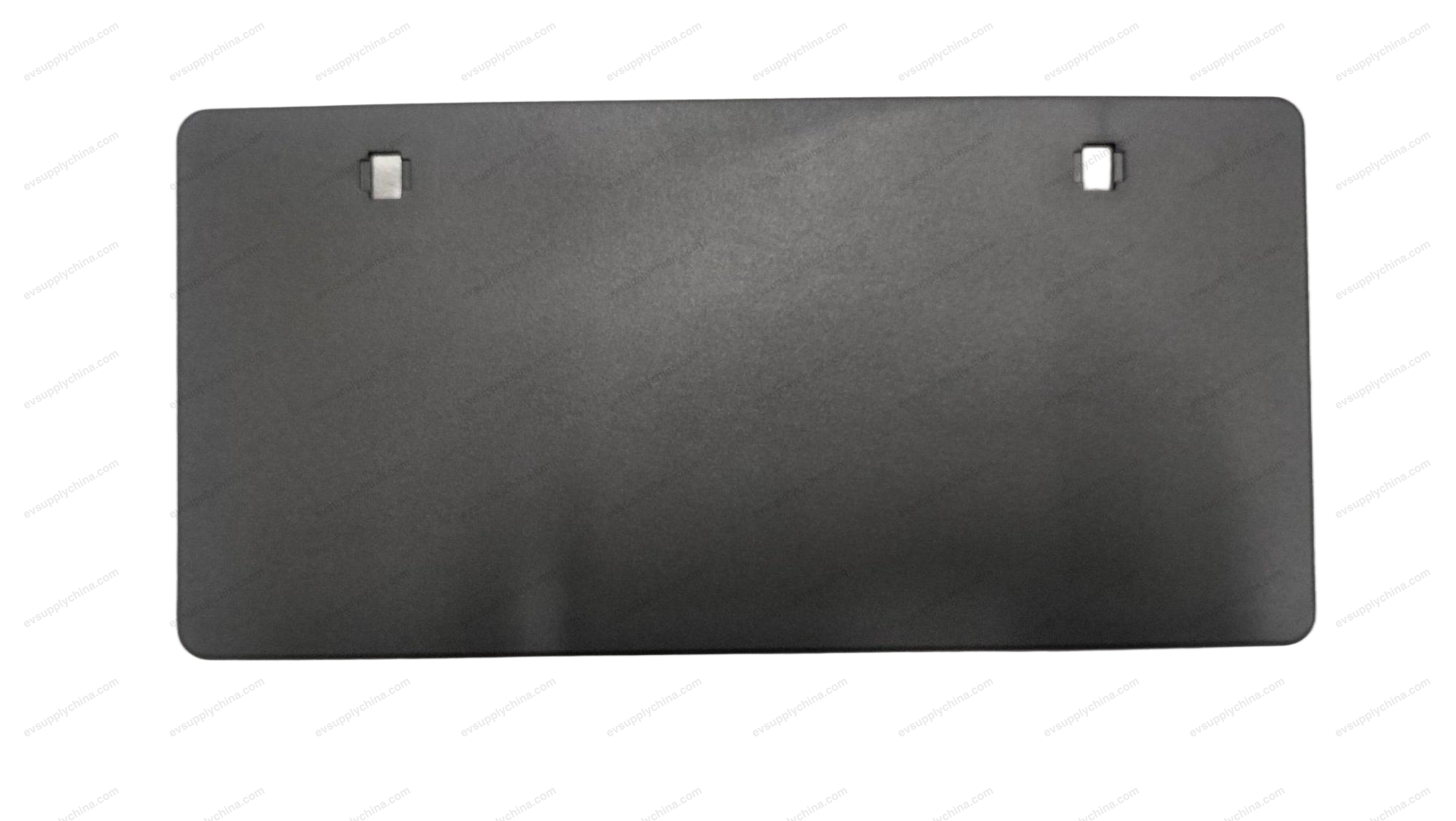 Front bumper license plate mounting plate