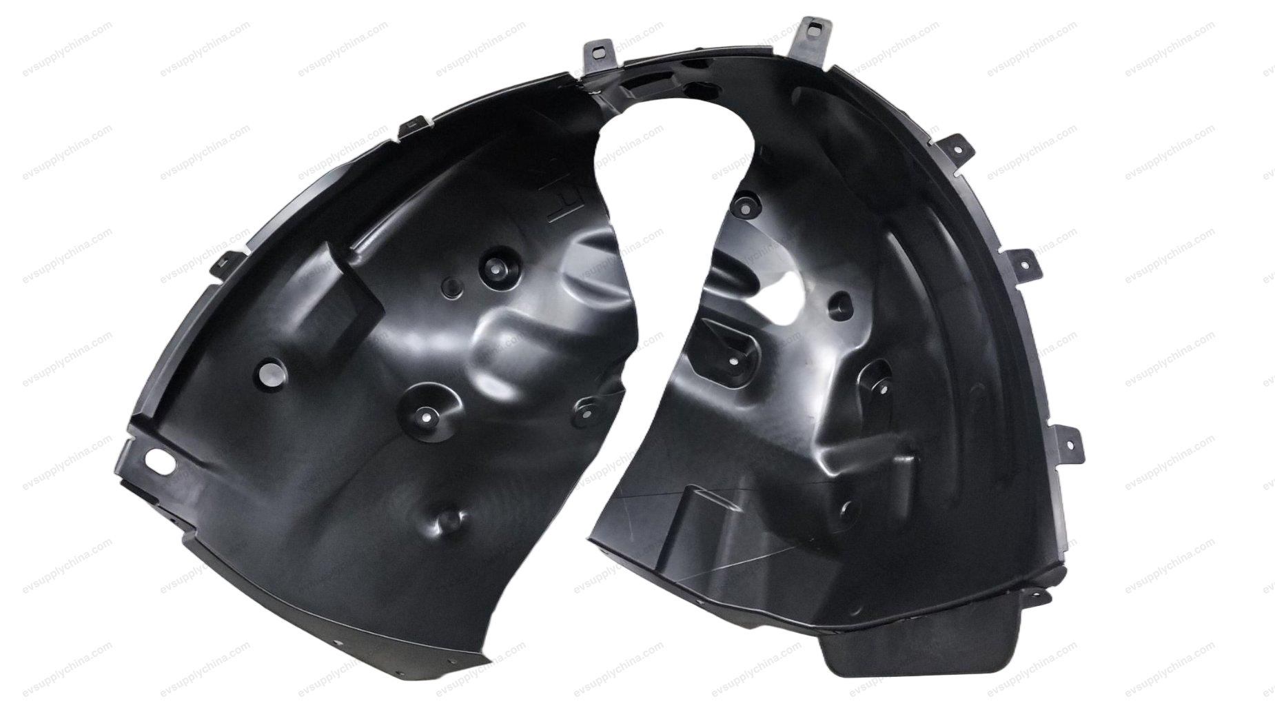 Right front wheel mudguard assembly