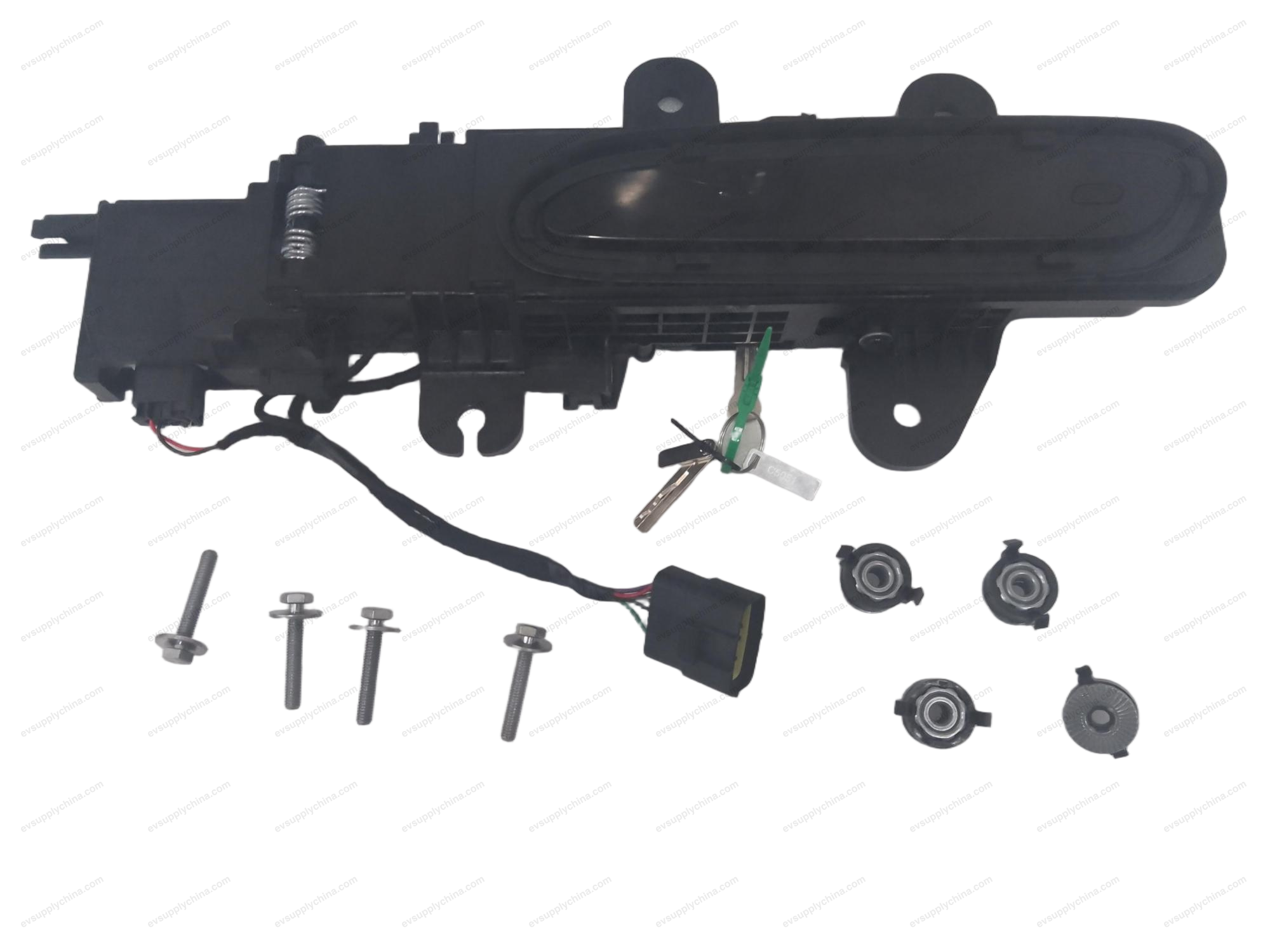 Left front door outer handle assembly