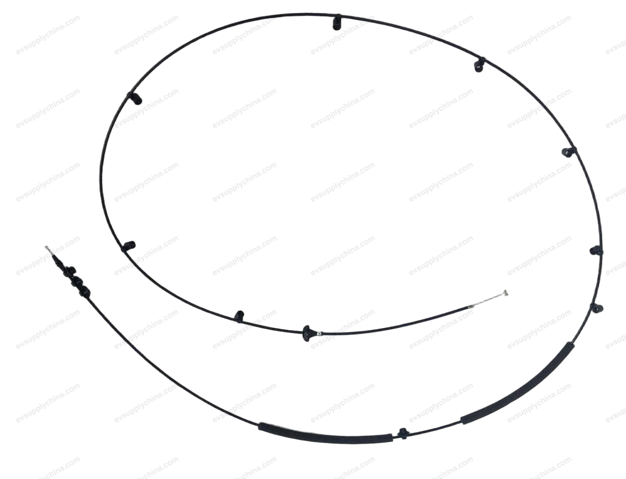 Front hood opening cable assembly