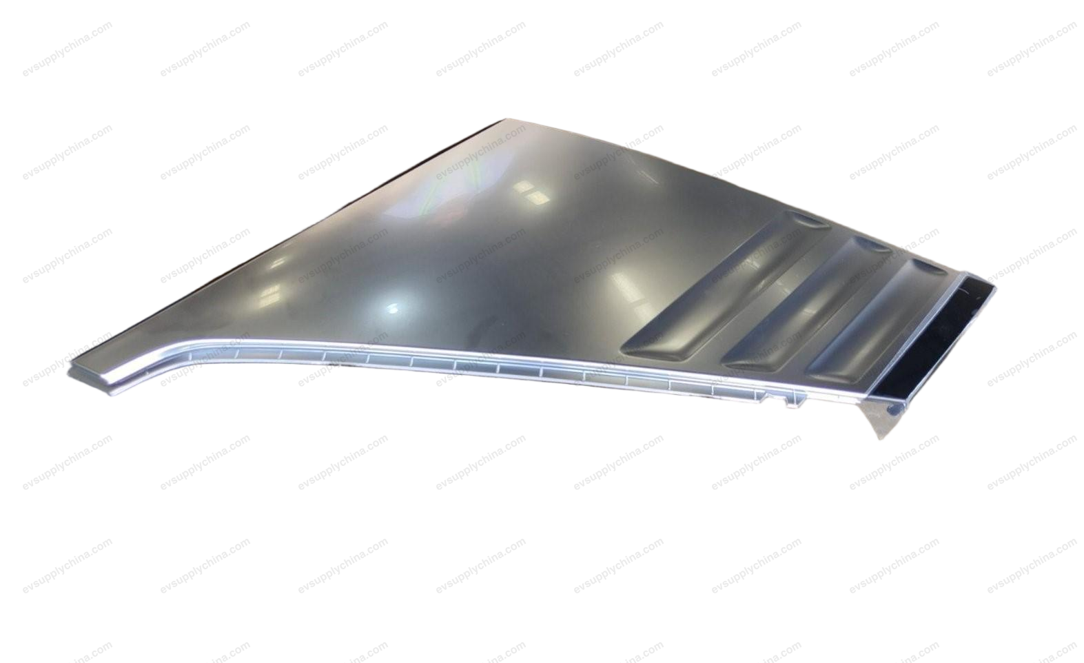 Left D-pillar exterior trim assembly