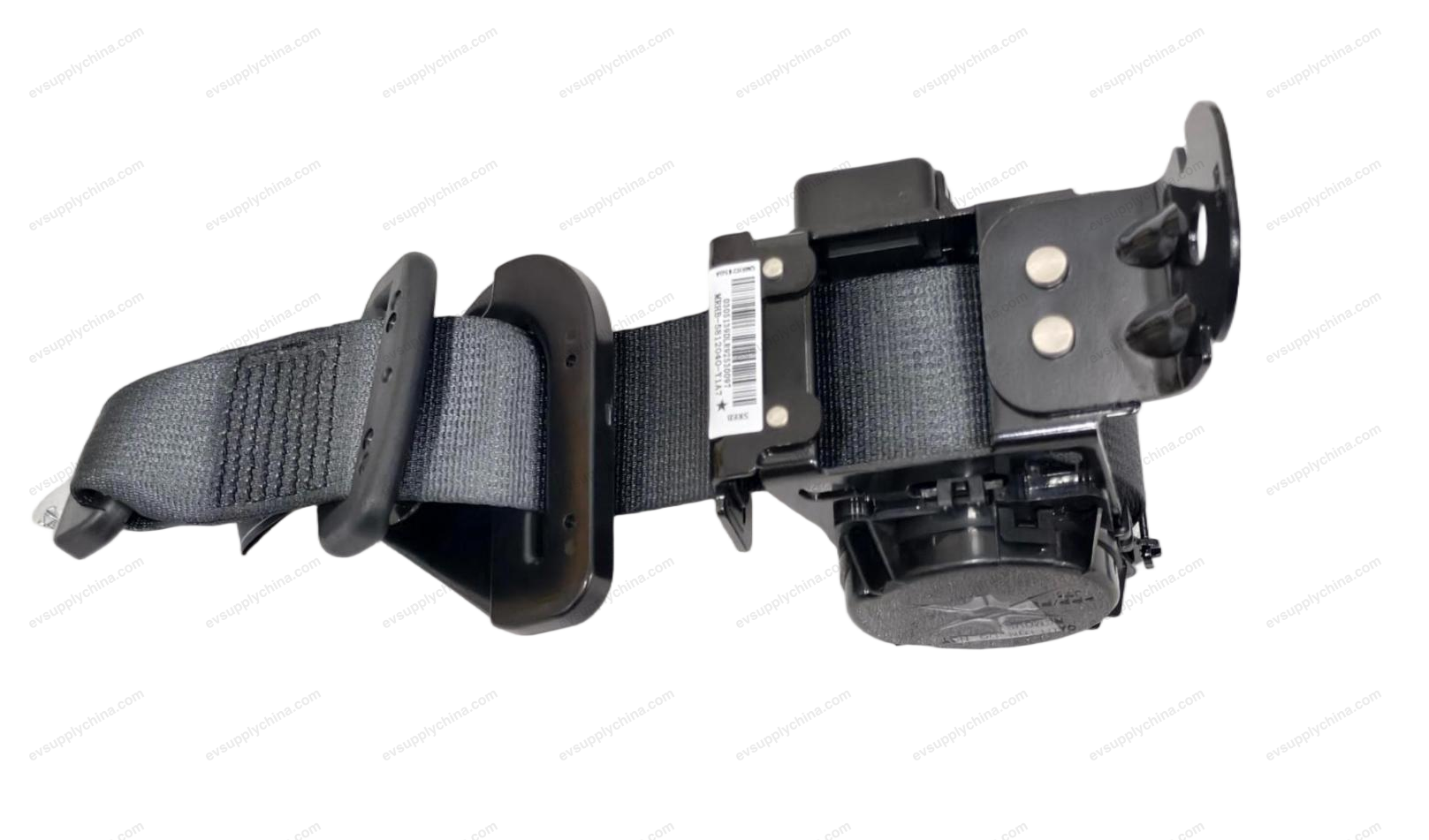 Rear and center three-point seat belt assembly - Deep Black 5