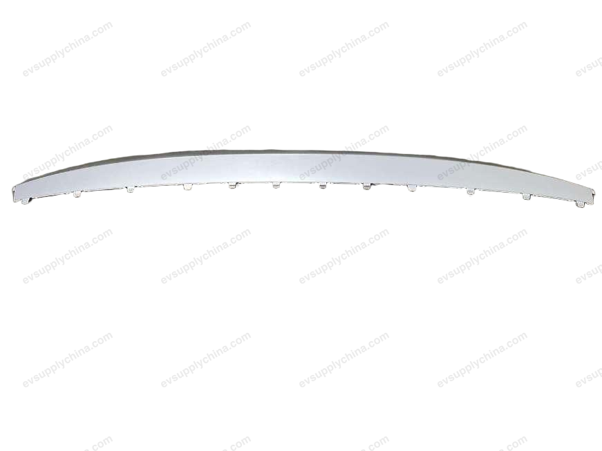 Rear bumper trim strip - three-layer matte electroplated silver