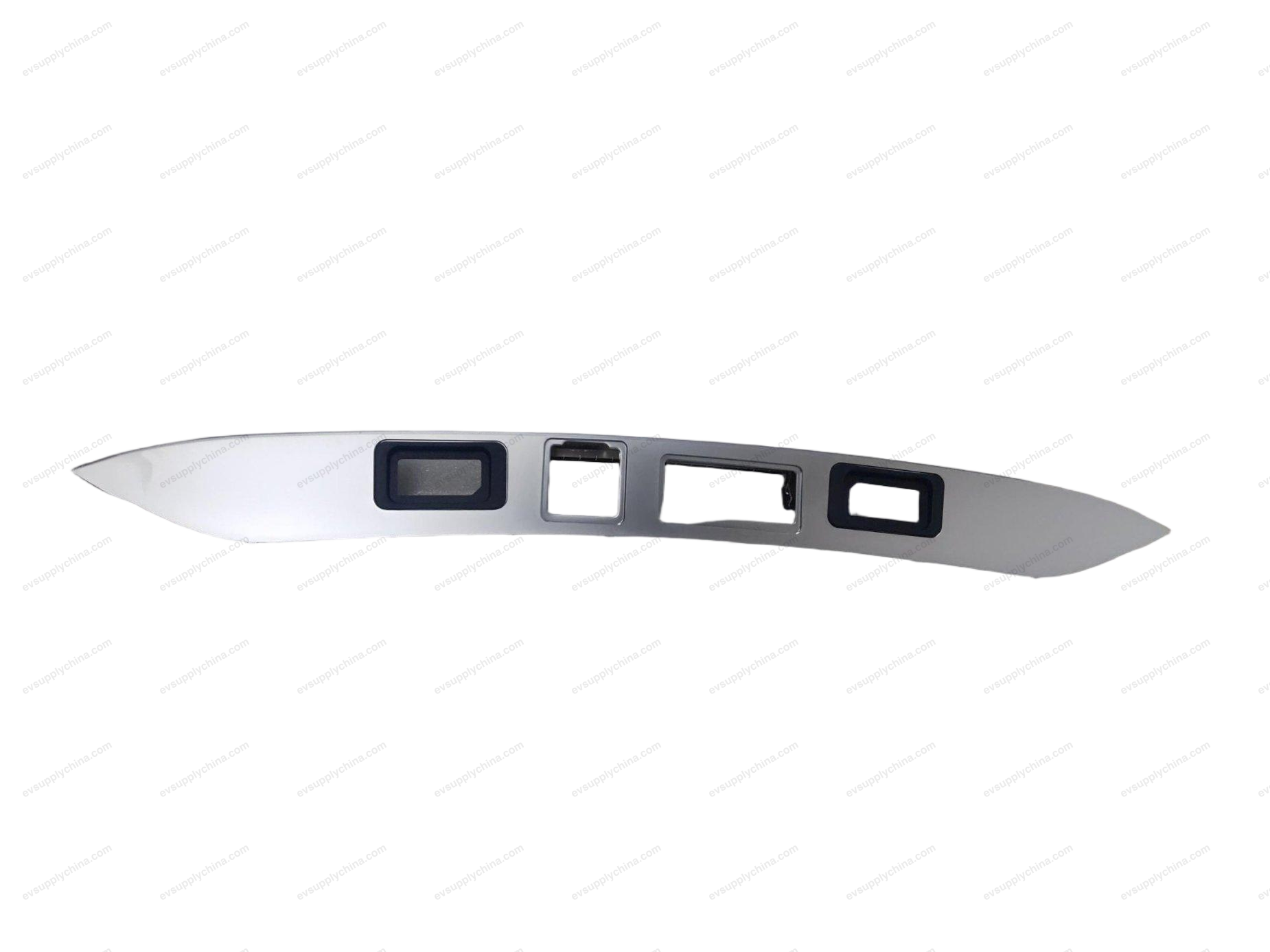 Rear license plate light trim assembly