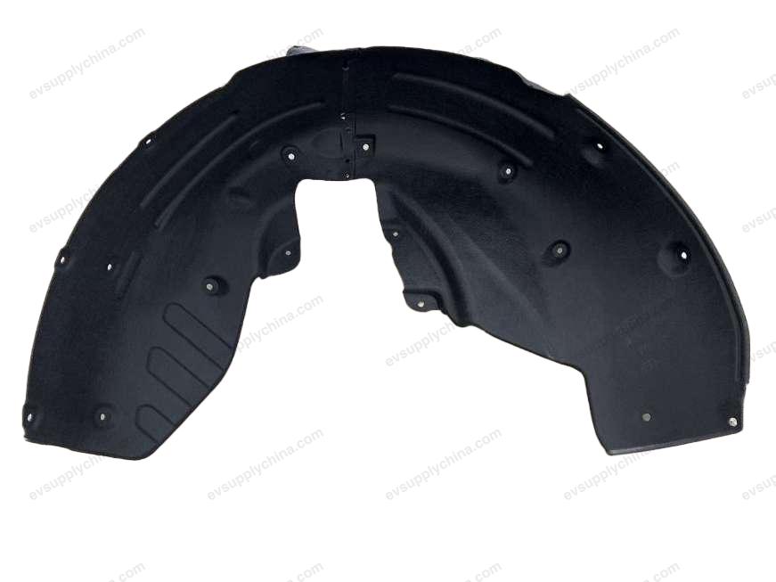 Right rear wheel mudguard assembly
