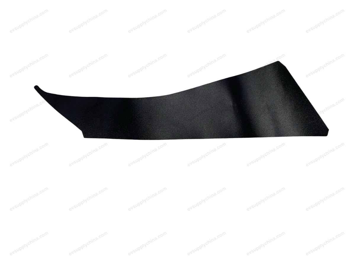 Blackout film on the left front door A-pillar — BYD Dolphin