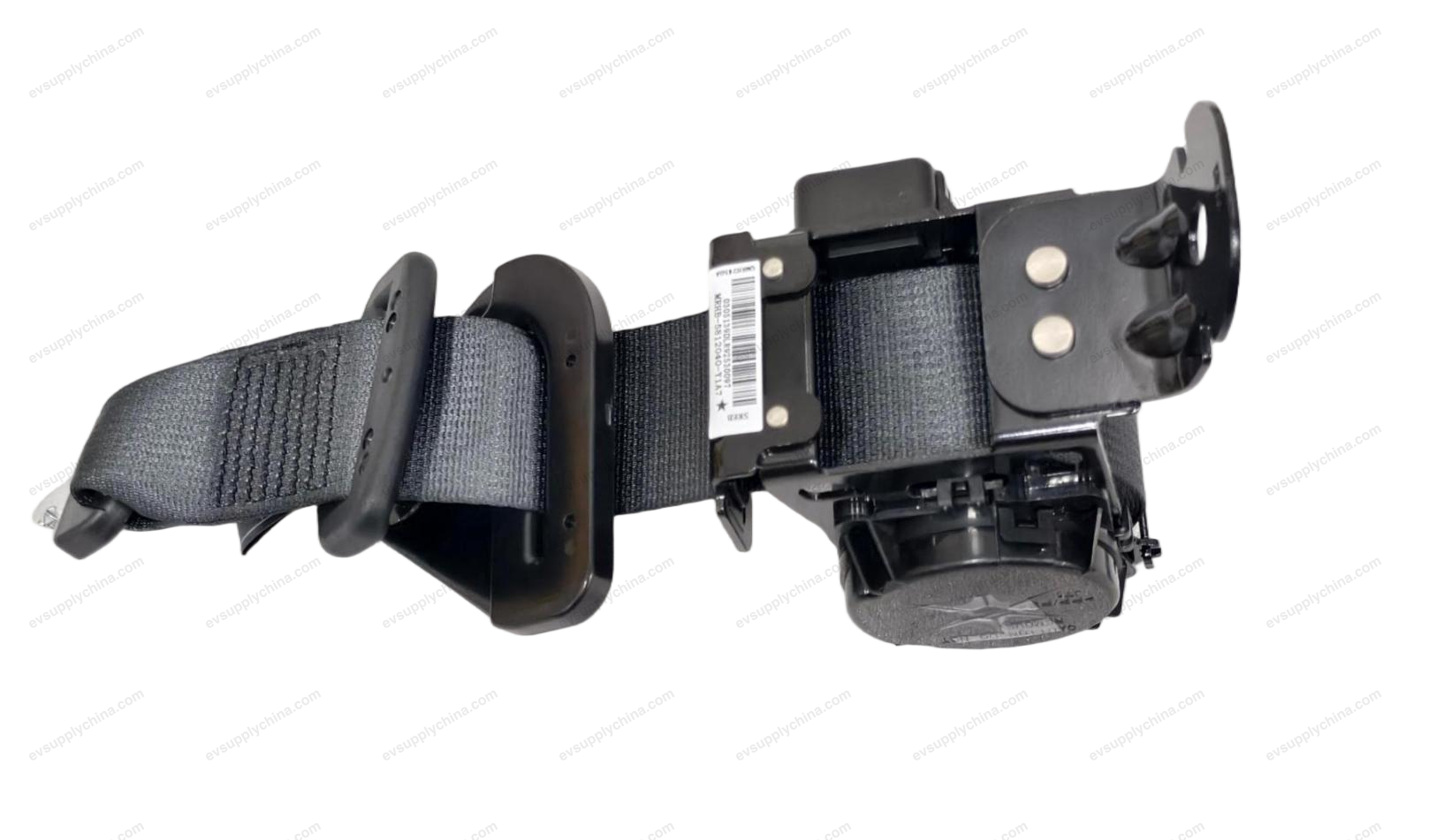 Rear and center three-point seat belt assembly - Deep Black 5 — Denza D9