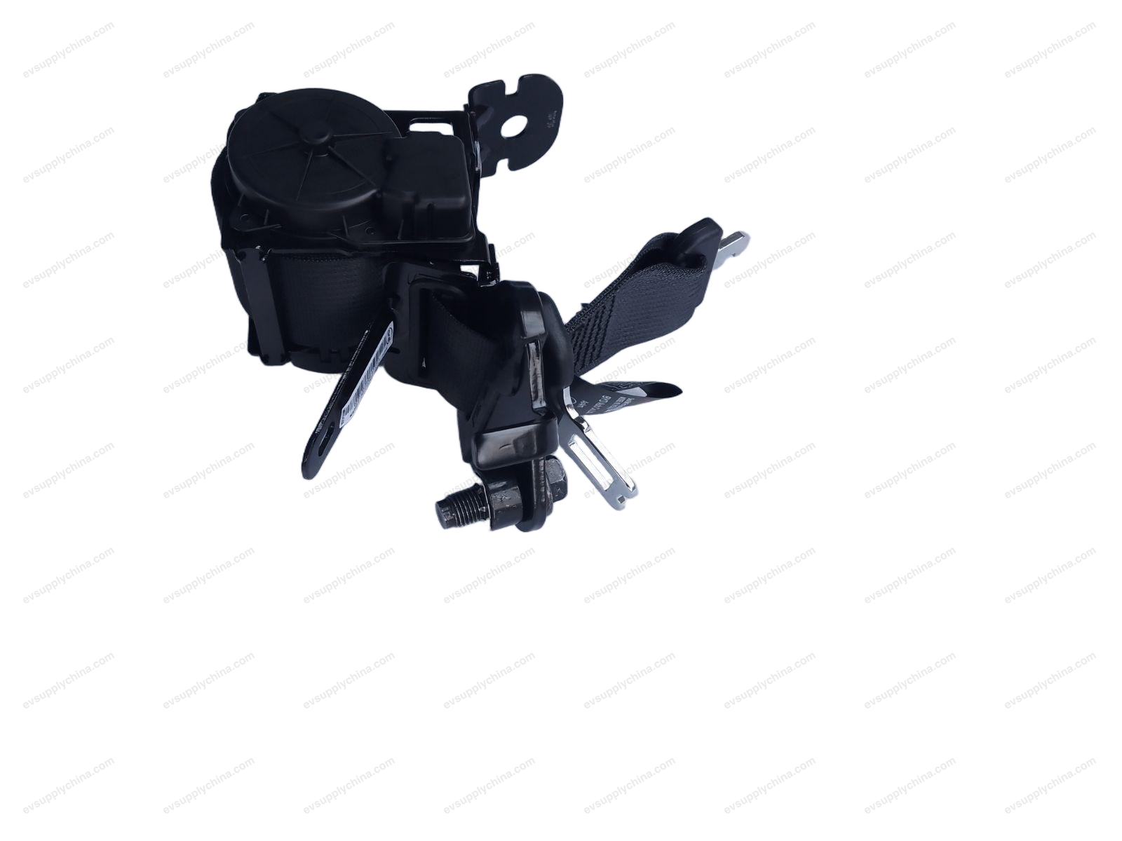 Rear and center three-point seat belt assembly - Deep Black 5 — Denza D9