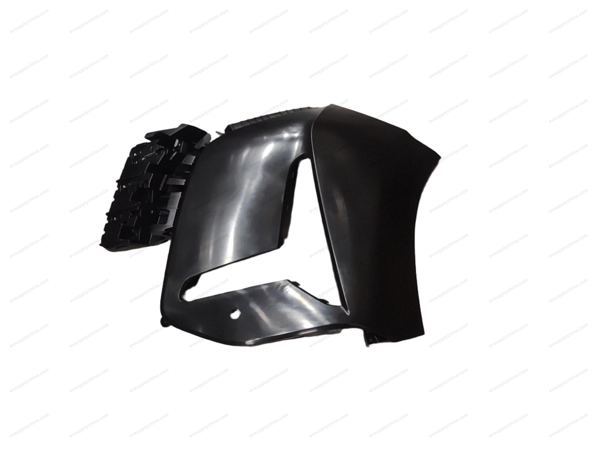 The upper left side of the front bumper — Denza D9